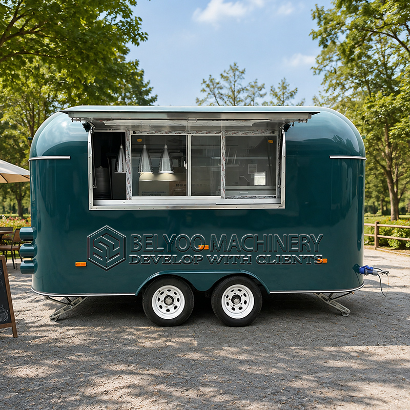 Food With Snacks - Belyoo Commerciële Voedseltrailer, Mobiele Keuken, Foodtruck