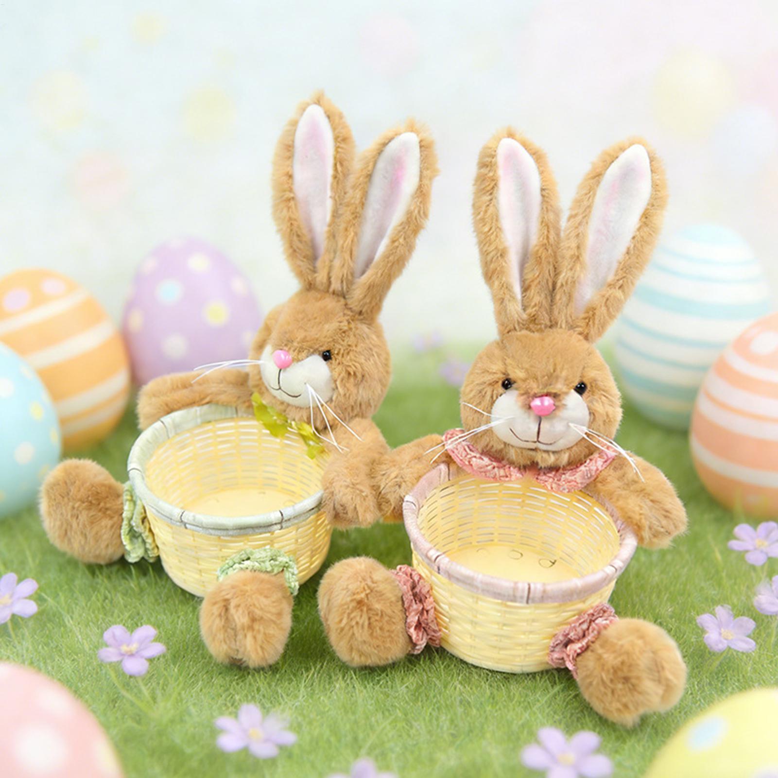 Snacks Food Gift Baskets - Paashaasmandje, konijnenvormige houder, schattig voor eten,