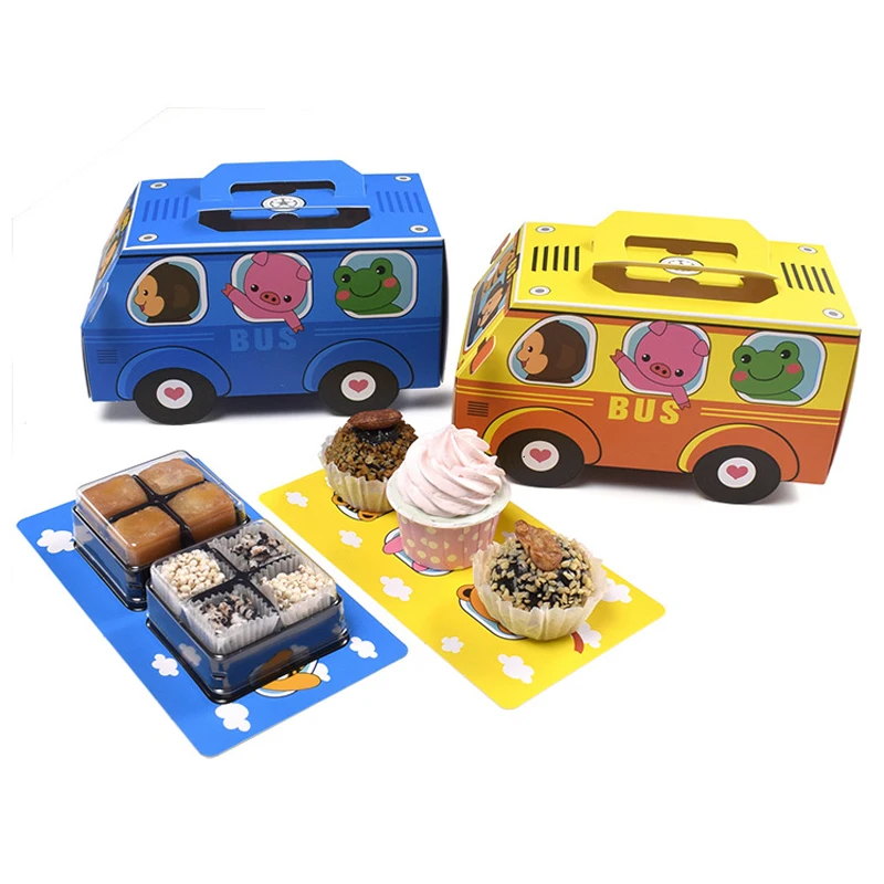 Food Snacks Candy - 6 STKS Geschenkdoos Verpakking Handvat Taart