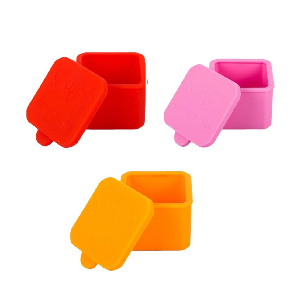 Food Snacks Distribution - 1/3pcs Bruikbare Siliconen Voedsel Verdeelkast Rood/Roze/Paars/Groen/Oranje/Blauw