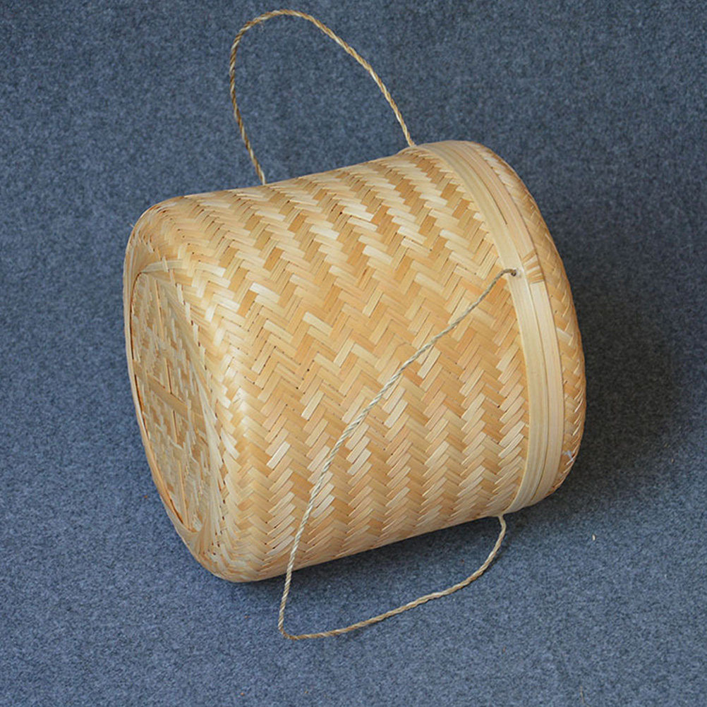 Snacks Food Gift Baskets - Bamboe geweven theebak met luchtdicht deksel,