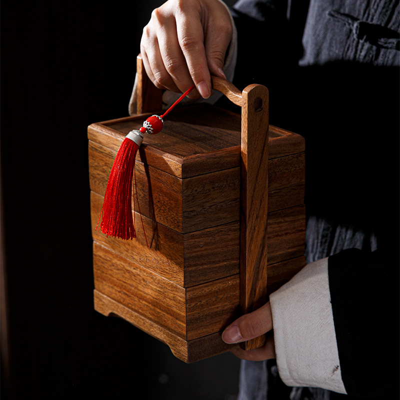 Snacks Food Gift Baskets - Japanse Stijl Minimalistische Voedseldoos Meerlaags Stapelen