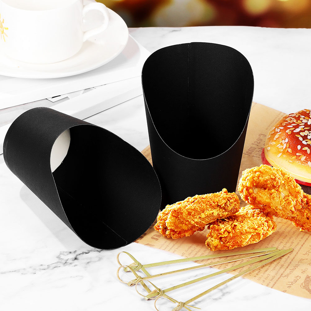 Food Snacks Candy - 50 stuks frietbakjes, papieren wegwerp snackbakjes,