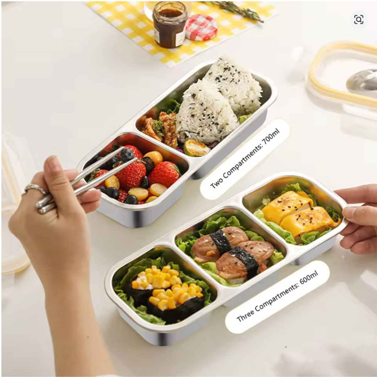 304 RVS 3-delige lichte maalti - Food Snacks For Weight Loss recensie en prijs