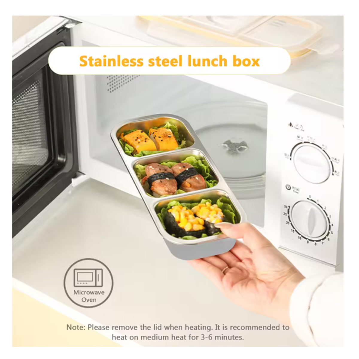 304 RVS 3-delige lichte maalti - Food Snacks For Weight Loss recensie en prijs