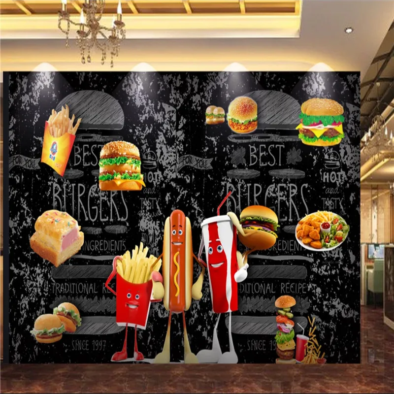 Aangepaste Hamburger Hot Dog B - Food Snacks Background recensie en prijs