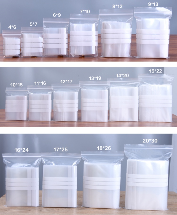 200 STKS PE Doorzichtige Plast - Food Snacks Logos recensie en prijs
