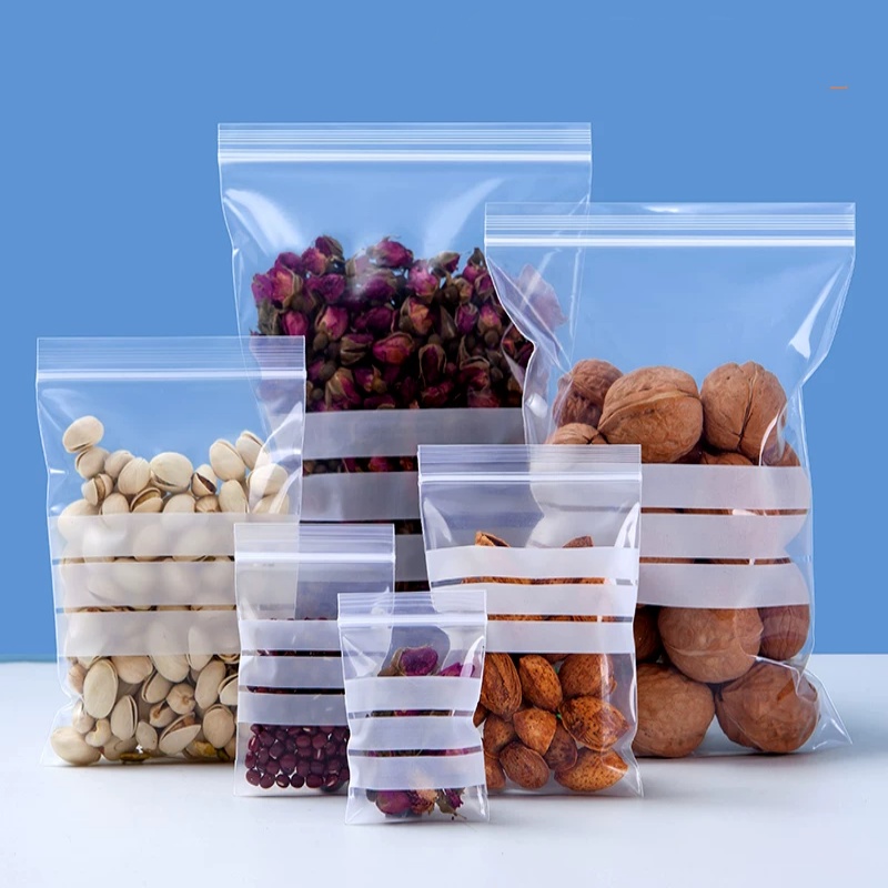 200 STKS PE Doorzichtige Plast - Food Snacks Logos recensie en prijs