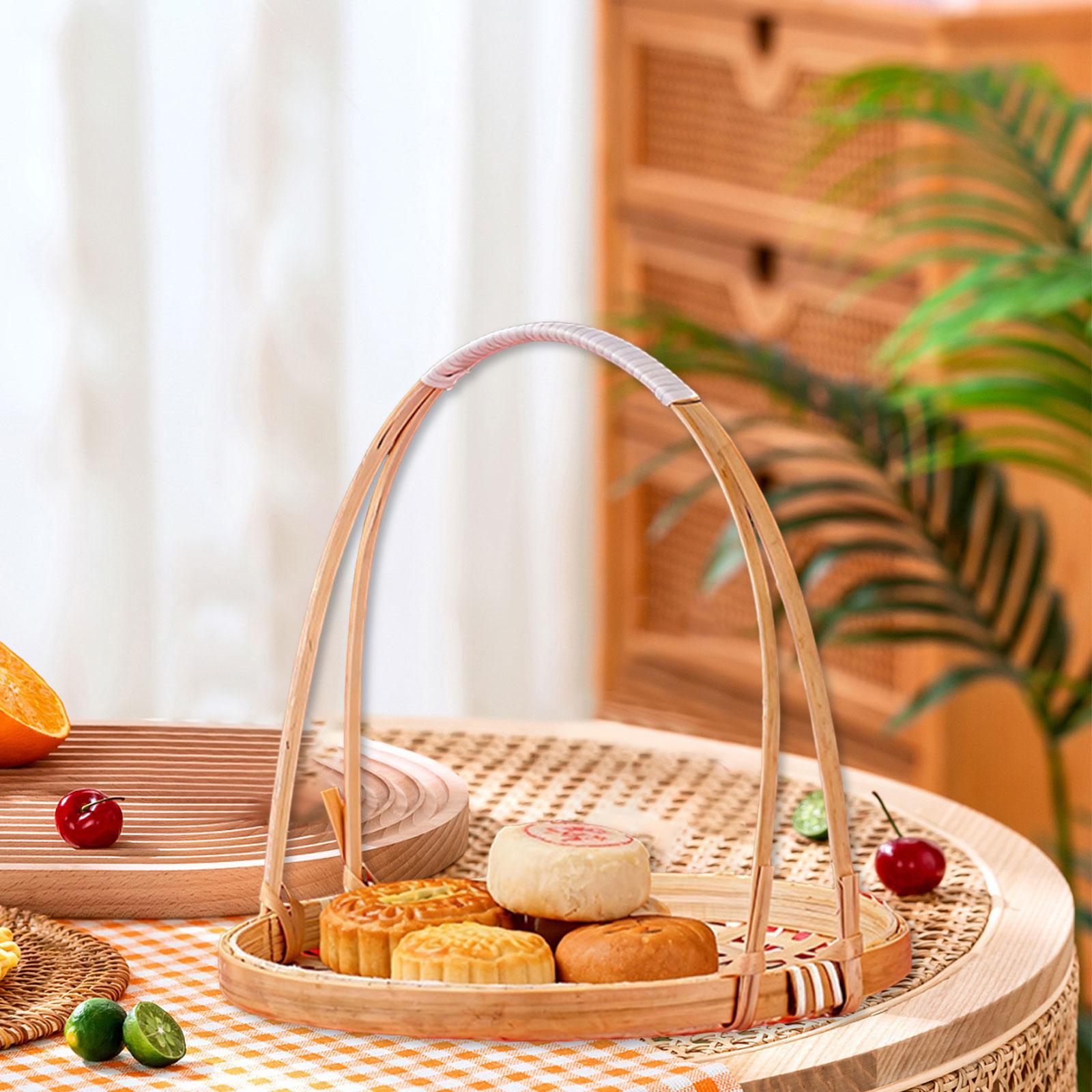 Geweven bamboe snackstandaard, - Snacks Food Gift Baskets recensie en prijs