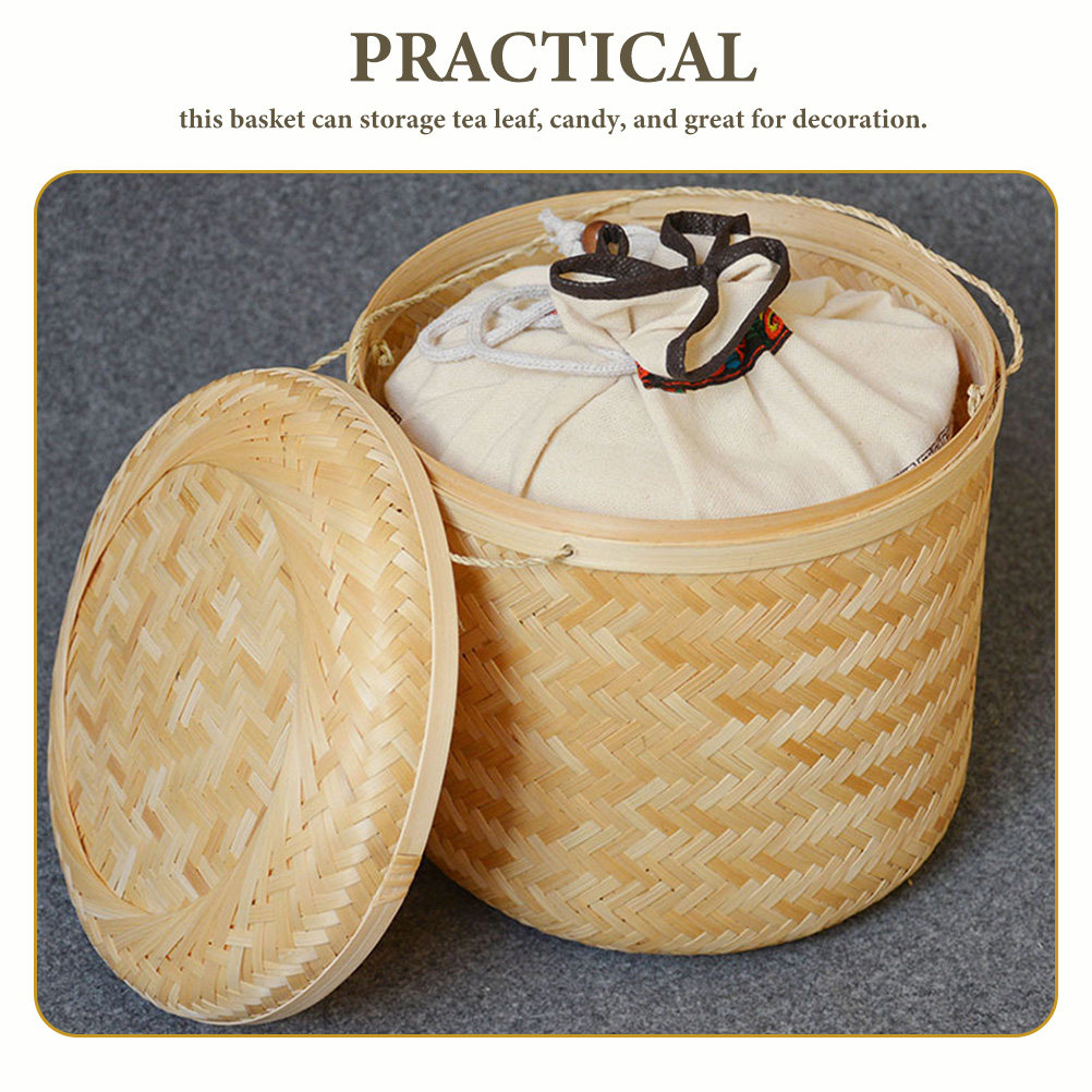 Bamboe geweven theebak met luc - Snacks Food Gift Baskets recensie en prijs