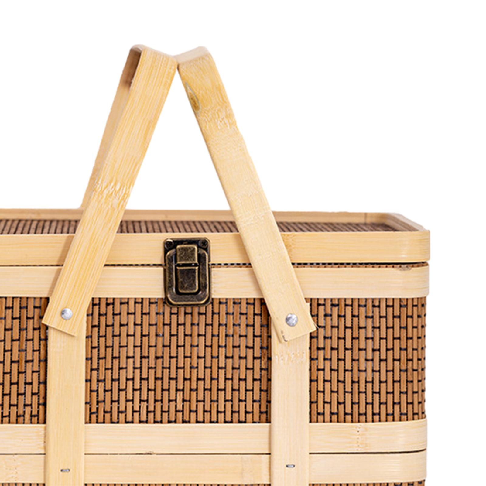 Geweven picknickmand, voedselo - Snacks Food Gift Baskets recensie en prijs
