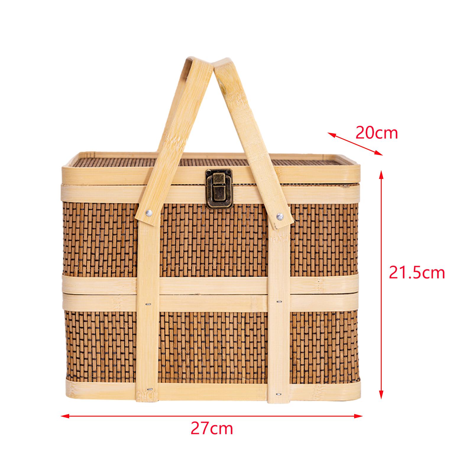 Geweven picknickmand, voedselo - Snacks Food Gift Baskets recensie en prijs