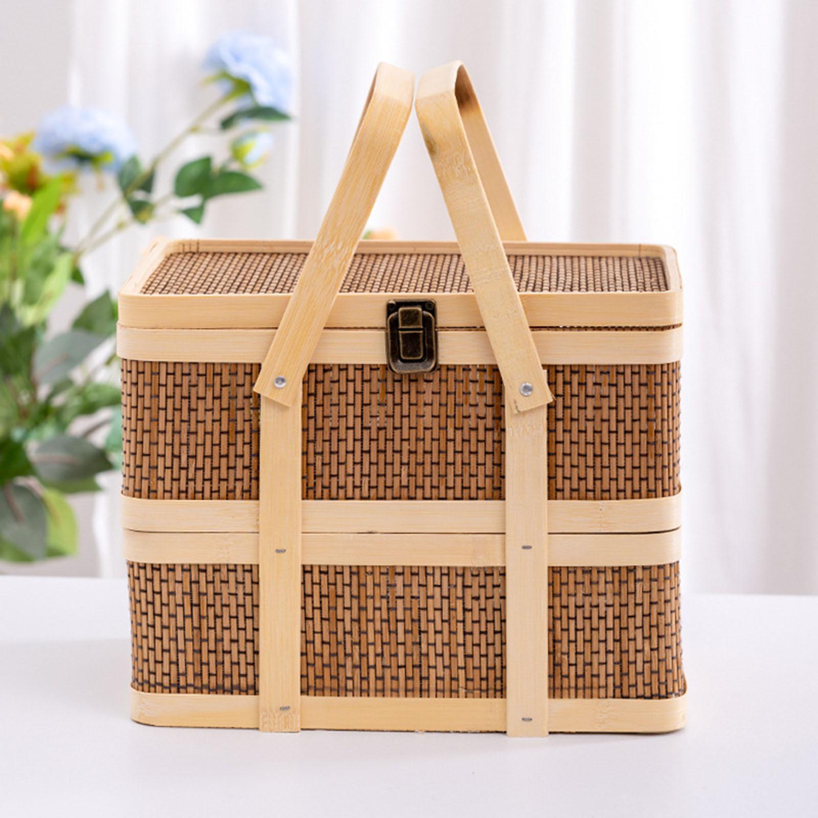 Geweven picknickmand, voedselo - Snacks Food Gift Baskets recensie en prijs