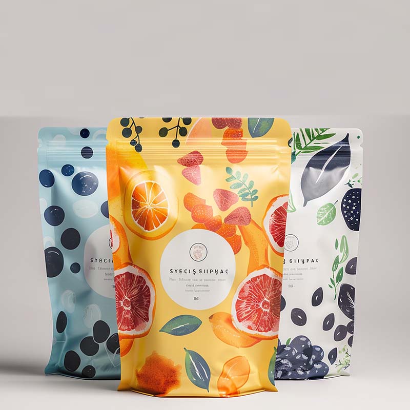 Op maat gemaakte voedselverpak - Food Snacks Logos recensie en prijs
