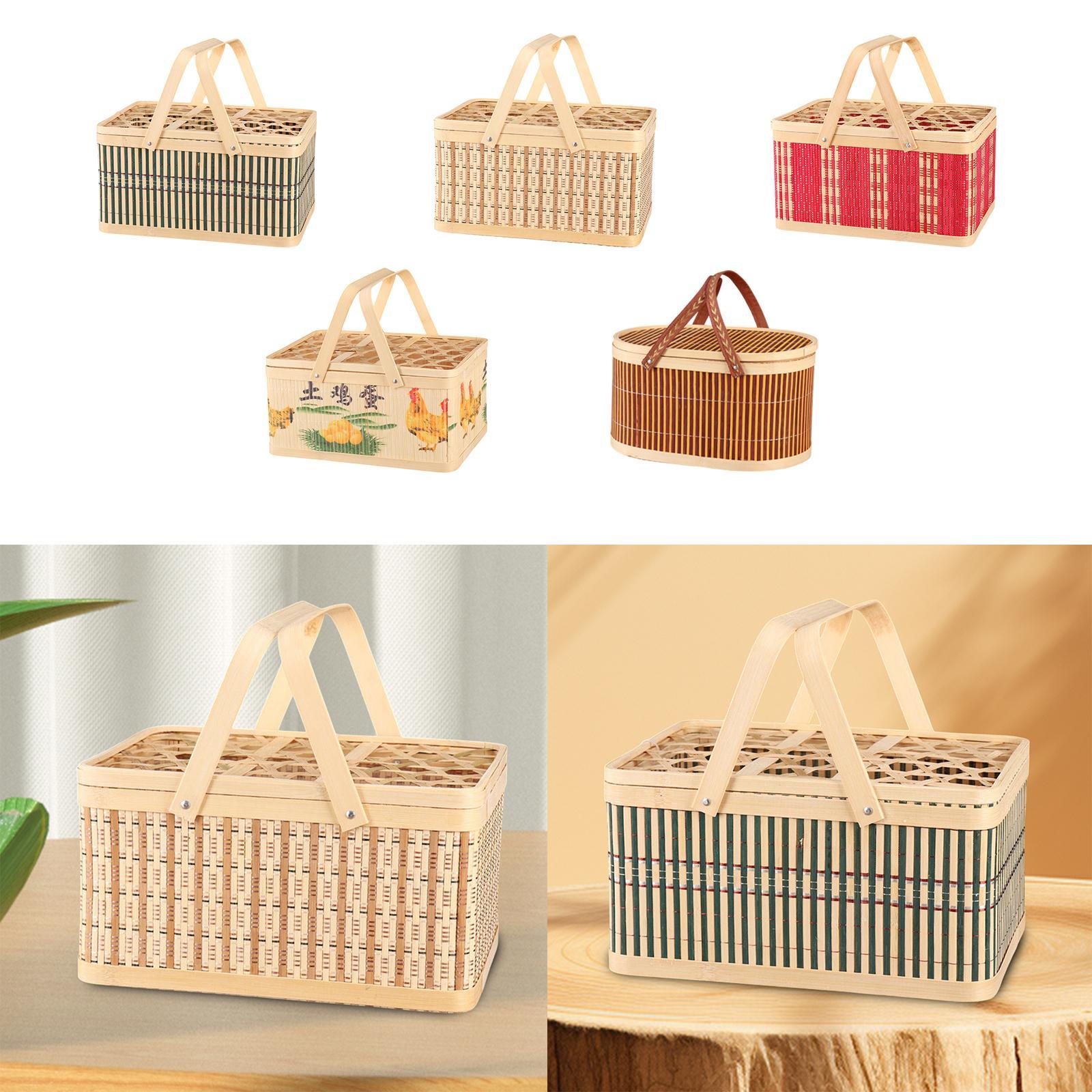 Bloemenmand Draagbare mand voo - Snacks Food Gift Baskets recensie en prijs