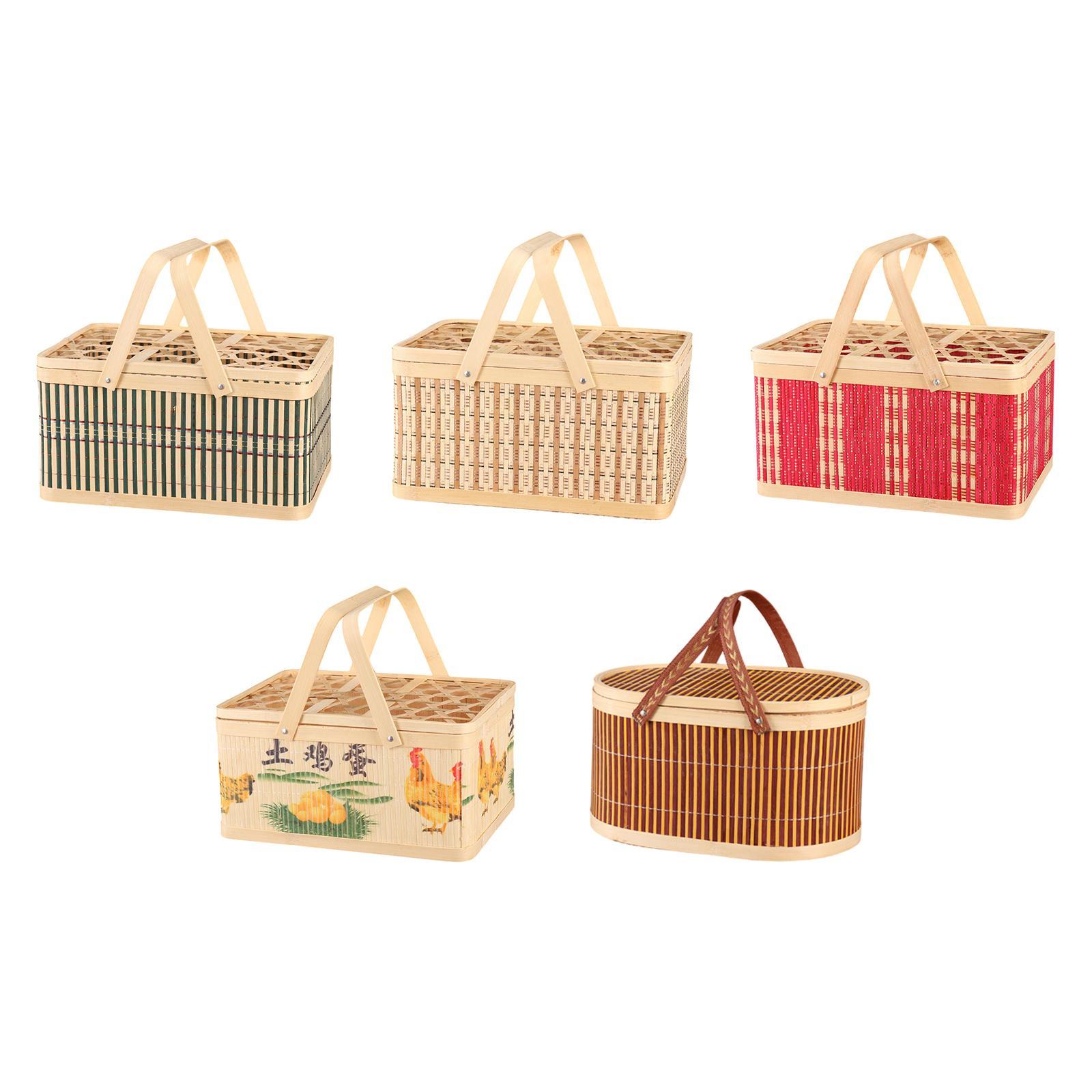 Bloemenmand Draagbare mand voo - Snacks Food Gift Baskets recensie en prijs