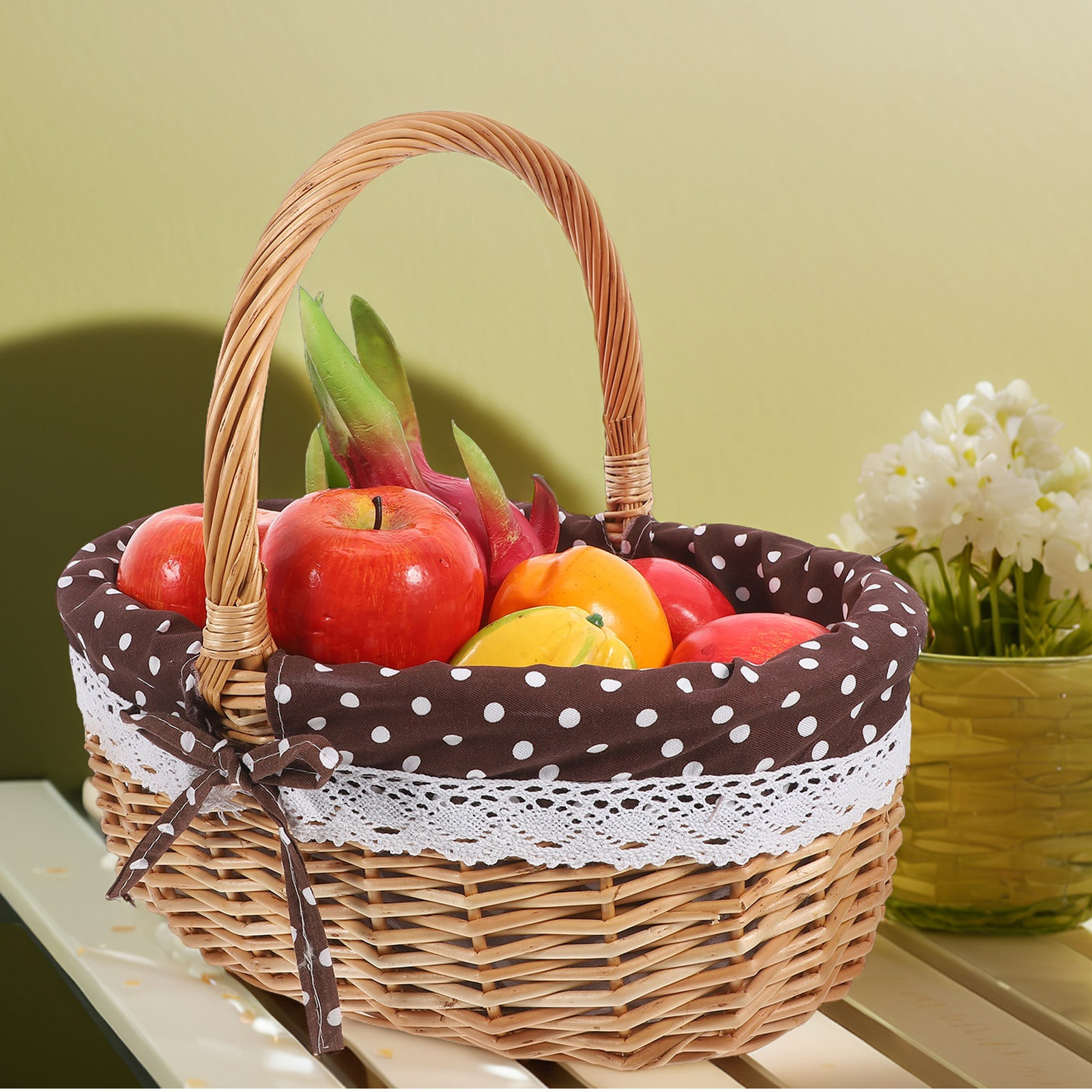 Natuurlijke rieten fruitmand,  - Snacks Food Gift Baskets recensie en prijs