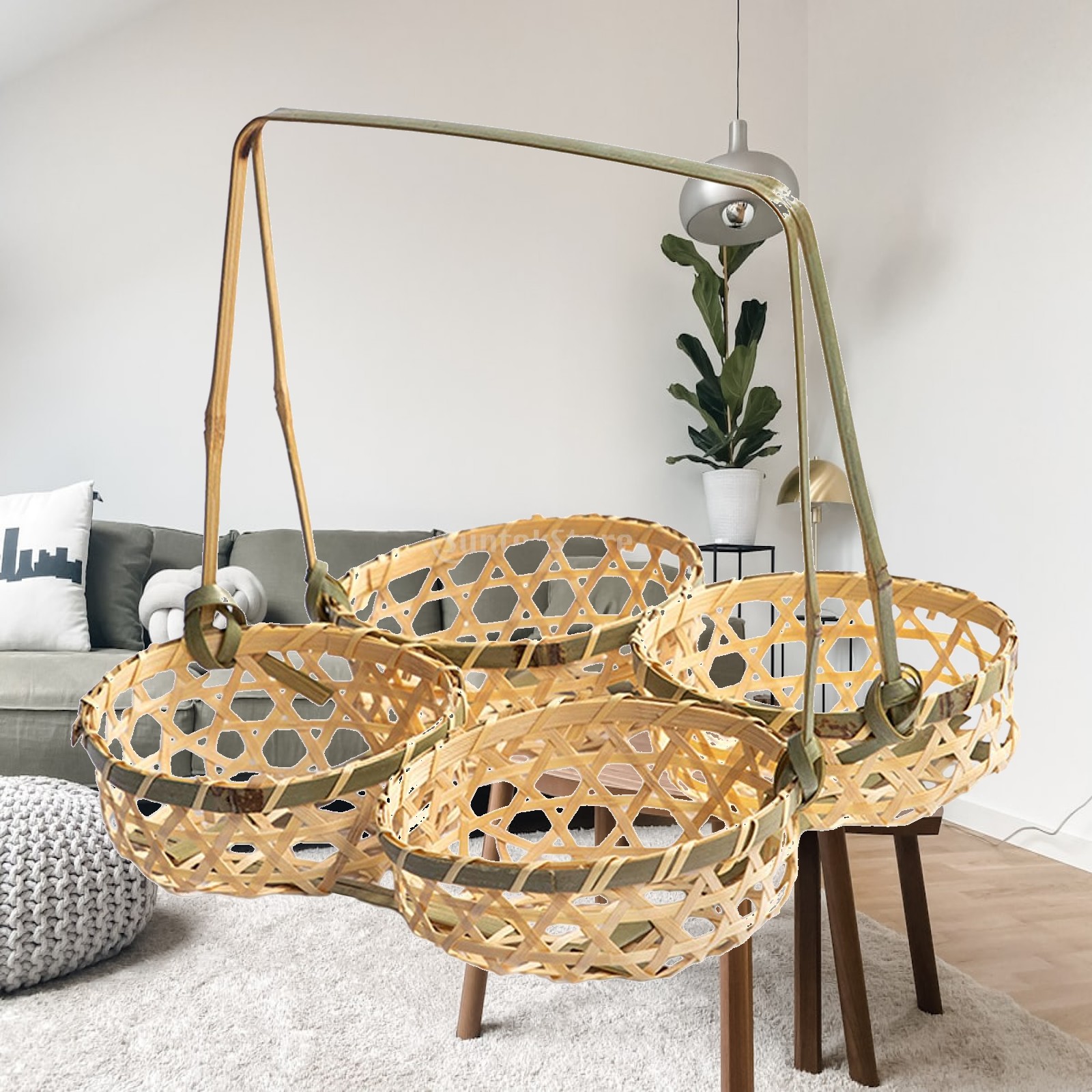 Picknickmand van bamboe, elega - Snacks Food Gift Baskets recensie en prijs