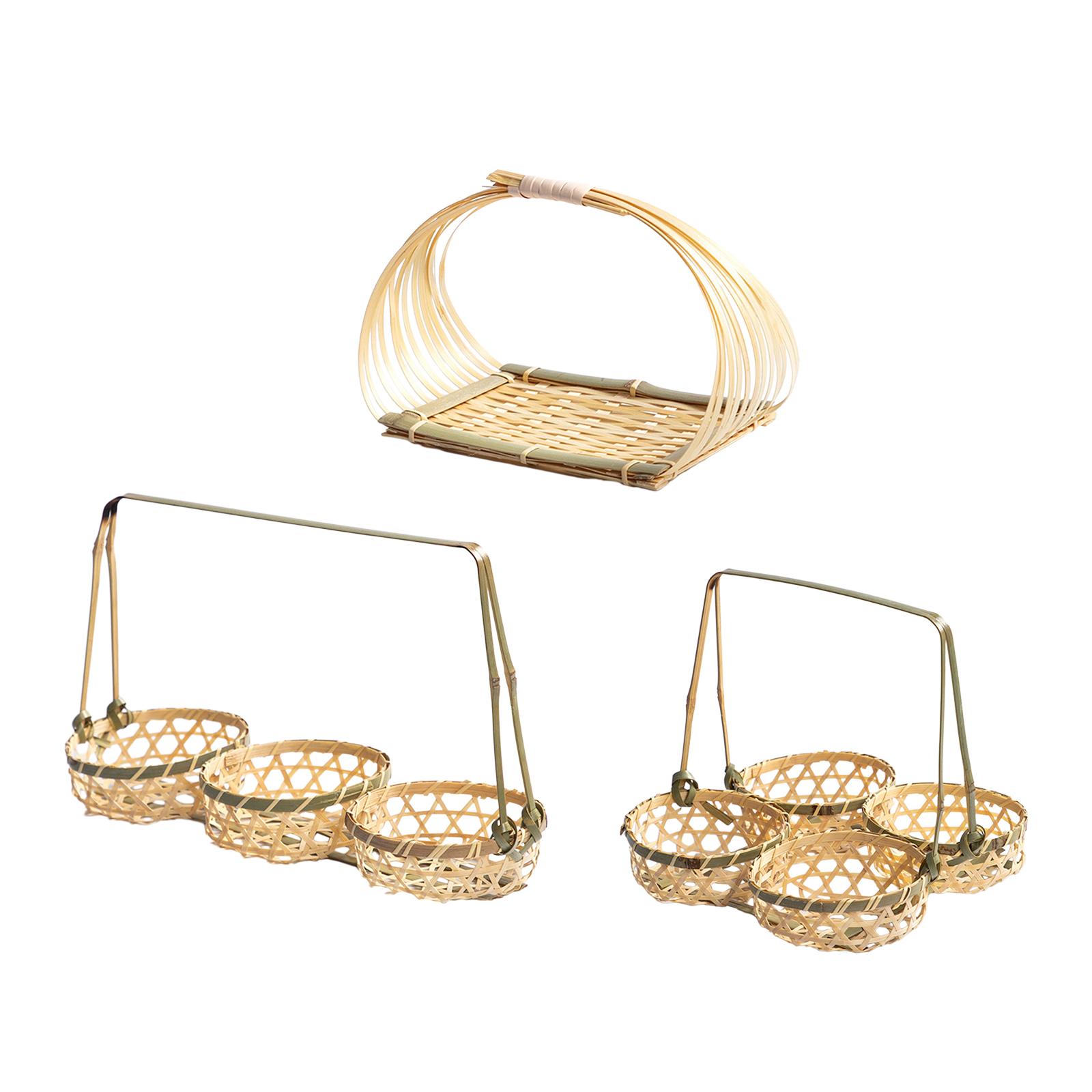 Handgeweven bamboe dessertmand - Snacks Food Gift Baskets recensie en prijs